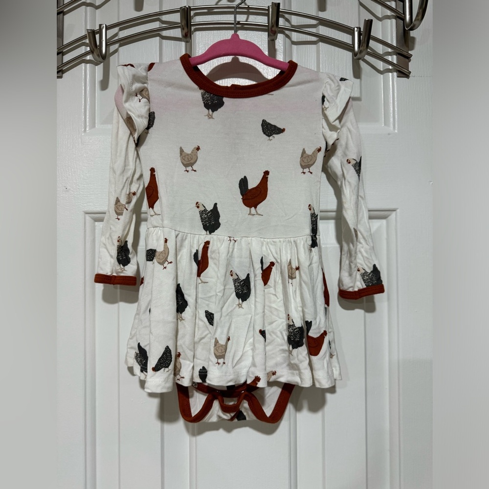 Kyte baby Long Sleeve Twirl Bodysuit Dress